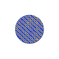 Blue Abstract Links Background Golf Ball Marker