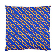 Blue Abstract Links Background Standard Cushion Case (one Side)