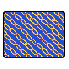 Blue Abstract Links Background Fleece Blanket (small)