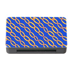 Blue Abstract Links Background Memory Card Reader With Cf by HermanTelo