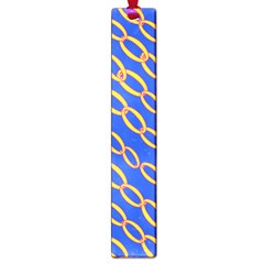 Blue Abstract Links Background Large Book Marks