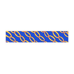 Blue Abstract Links Background Flano Scarf (mini)