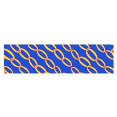 Blue Abstract Links Background Satin Scarf (oblong)