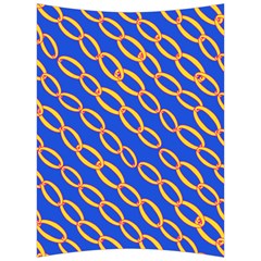 Blue Abstract Links Background Back Support Cushion by HermanTelo