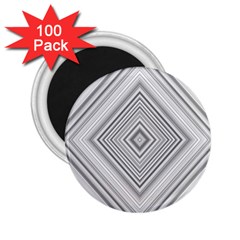 Black White Grey Pinstripes Angles 2 25  Magnets (100 Pack)  by HermanTelo