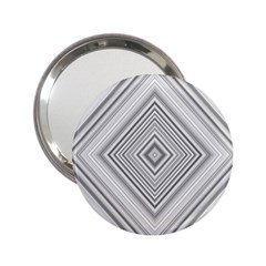 Black White Grey Pinstripes Angles 2 25  Handbag Mirrors by HermanTelo