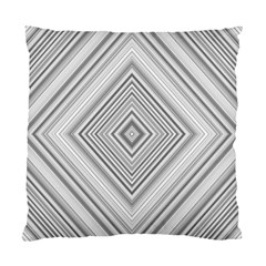 Black White Grey Pinstripes Angles Standard Cushion Case (one Side) by HermanTelo