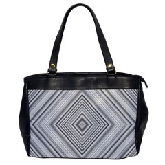 Black White Grey Pinstripes Angles Oversize Office Handbag