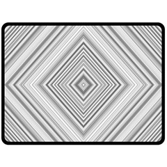 Black White Grey Pinstripes Angles Fleece Blanket (large)  by HermanTelo