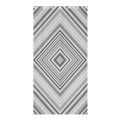 Black White Grey Pinstripes Angles Shower Curtain 36  X 72  (stall)  by HermanTelo