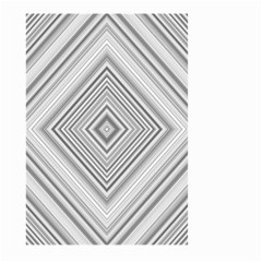 Black White Grey Pinstripes Angles Large Garden Flag (two Sides) by HermanTelo