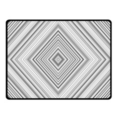 Black White Grey Pinstripes Angles Double Sided Fleece Blanket (small)  by HermanTelo