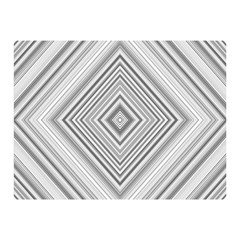 Black White Grey Pinstripes Angles Double Sided Flano Blanket (mini)  by HermanTelo