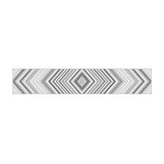 Black White Grey Pinstripes Angles Flano Scarf (mini) by HermanTelo