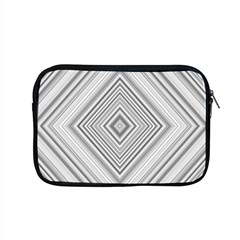 Black White Grey Pinstripes Angles Apple Macbook Pro 15  Zipper Case by HermanTelo