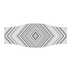 Black White Grey Pinstripes Angles Stretchable Headband