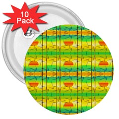 Birds Beach Sun Abstract Pattern 3  Buttons (10 Pack)  by HermanTelo