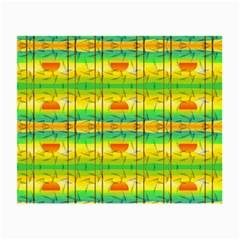 Birds Beach Sun Abstract Pattern Small Glasses Cloth (2 Sides)