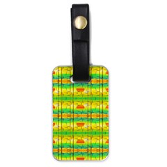 Birds Beach Sun Abstract Pattern Luggage Tag (one Side)