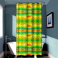 Birds Beach Sun Abstract Pattern Shower Curtain 36  X 72  (stall)  by HermanTelo