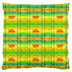 Birds Beach Sun Abstract Pattern Large Cushion Case (one Side)