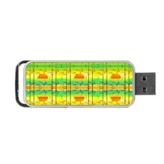 Birds Beach Sun Abstract Pattern Portable Usb Flash (two Sides)