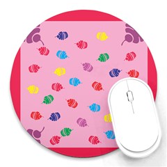 Cupcakes Food Dessert Celebration Round Mousepads