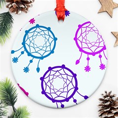 Star Round Ornament (two Sides)