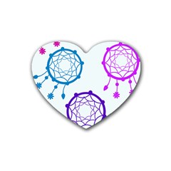 Star Rubber Coaster (heart) 