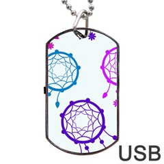 Star Dog Tag Usb Flash (two Sides)