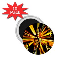 Clef Golden Music 1.75  Magnets (10 pack) 