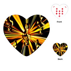 Clef Golden Music Playing Cards (Heart)