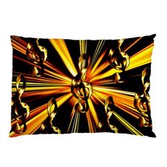 Clef Golden Music Pillow Case