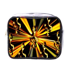 Clef Golden Music Mini Toiletries Bag (One Side)