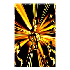 Clef Golden Music Shower Curtain 48  x 72  (Small) 