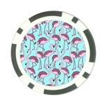 Flemish Rosa Birds Nature Fauna Flamenco Poker Chip Card Guard Front