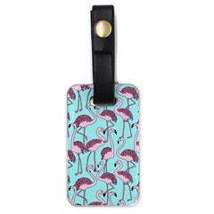 Flemish Rosa Birds Nature Fauna Flamenco Luggage Tag (one Side)