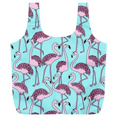 Flemish Rosa Birds Nature Fauna Flamenco Full Print Recycle Bag (xl) by HermanTelo