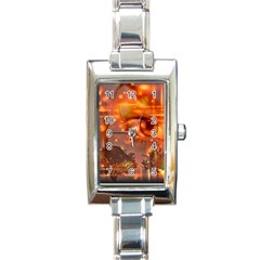 Eye Butterfly Evening Sky Rectangle Italian Charm Watch by HermanTelo