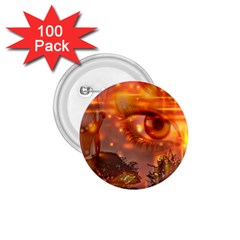 Eye Butterfly Evening Sky 1 75  Buttons (100 Pack)  by HermanTelo