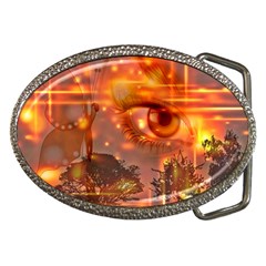 Eye Butterfly Evening Sky Belt Buckles by HermanTelo