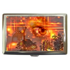 Eye Butterfly Evening Sky Cigarette Money Case