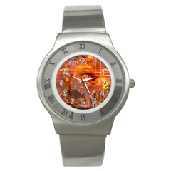 Eye Butterfly Evening Sky Stainless Steel Watch