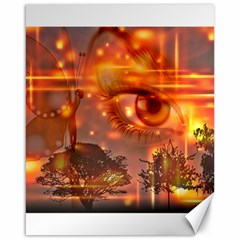 Eye Butterfly Evening Sky Canvas 16  X 20 