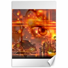 Eye Butterfly Evening Sky Canvas 24  X 36 