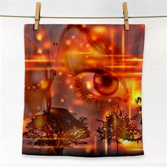 Eye Butterfly Evening Sky Face Towel