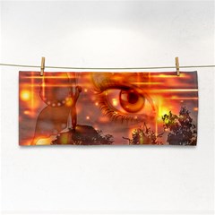 Eye Butterfly Evening Sky Hand Towel