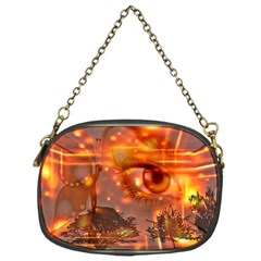 Eye Butterfly Evening Sky Chain Purse (one Side)