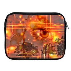 Eye Butterfly Evening Sky Apple Ipad 2/3/4 Zipper Cases