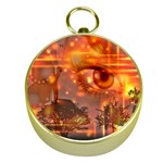 Eye Butterfly Evening Sky Gold Compasses Front